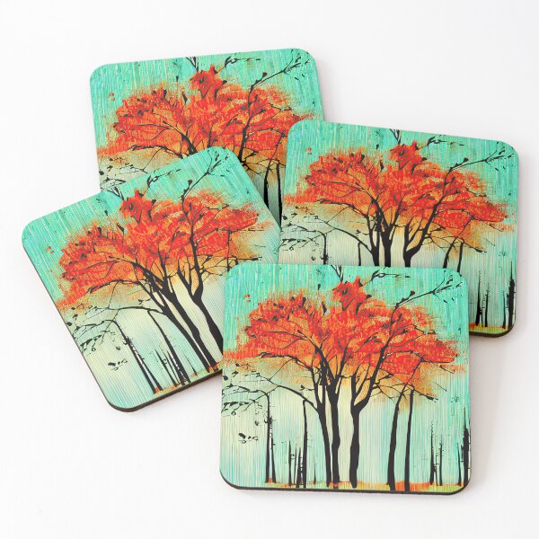 Item preview, Pine Trees in a Forest, AI Art,  designed and sold by casaai.