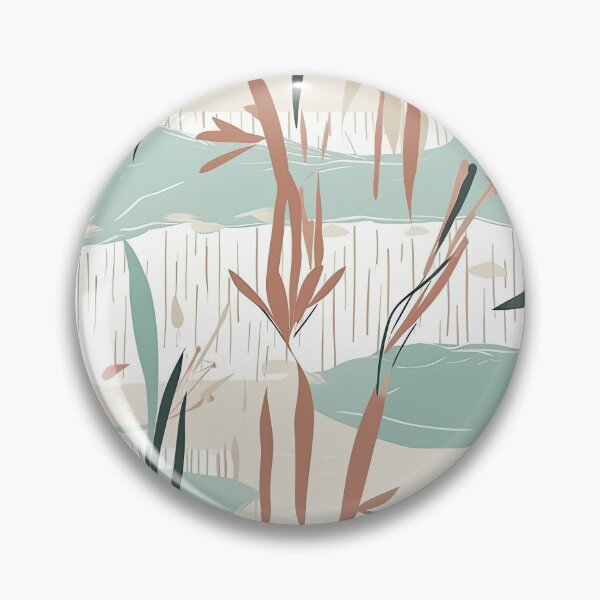 Item preview, Serene Bamboo And Tranquil Pond Minimalistic Japanese Pattern designed and sold by Wonder Of Light.