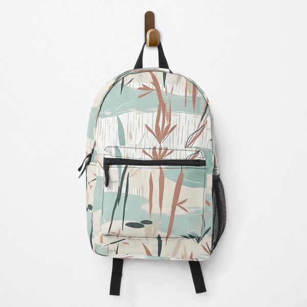 Item preview, Serene Bamboo And Tranquil Pond Minimalistic Japanese Pattern designed and sold by Wonder Of Light.