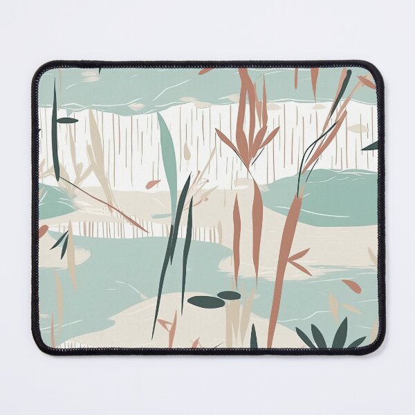 Item preview, Serene Bamboo And Tranquil Pond Minimalistic Japanese Pattern designed and sold by Wonder Of Light.