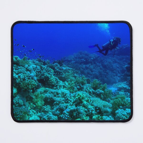Item preview, Coral reef and scuba diver designed and sold by likbatonboot.