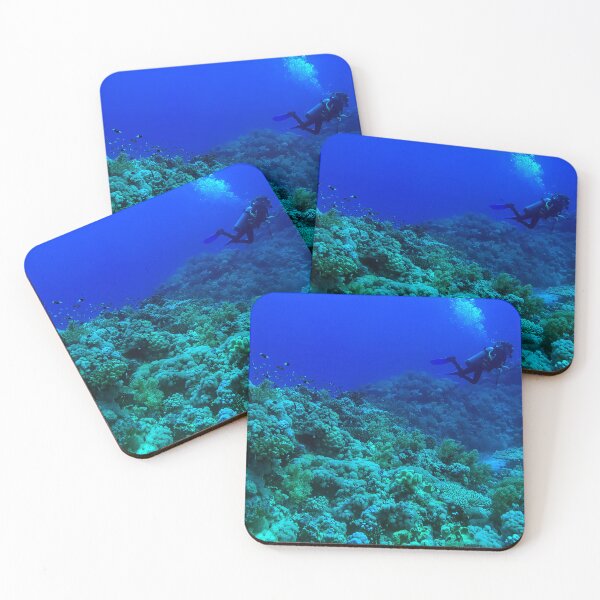 Item preview, Coral reef and scuba diver designed and sold by likbatonboot.