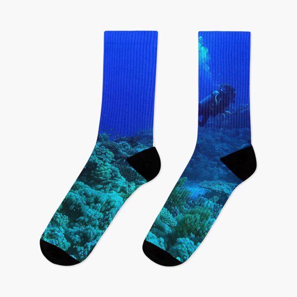 Item preview, Coral reef and scuba diver designed and sold by likbatonboot.