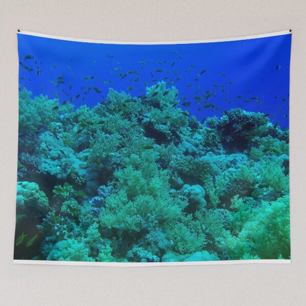 Item preview, Coral reef with fishes designed and sold by likbatonboot.