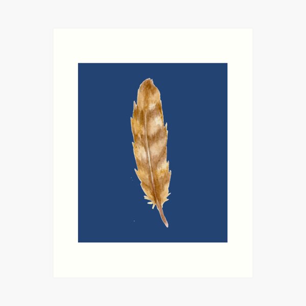 Turkey Feather Fine Art Print — Rachael Mikelionis Art