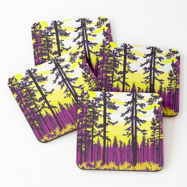 Item preview, Pine Trees in a Forest, AI Art designed and sold by casaai.