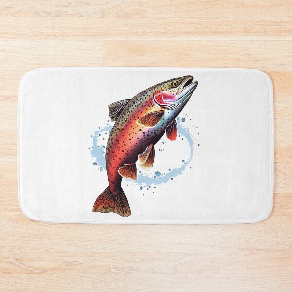 Item preview, Rainbow Trout Jumping designed and sold by aigcx.