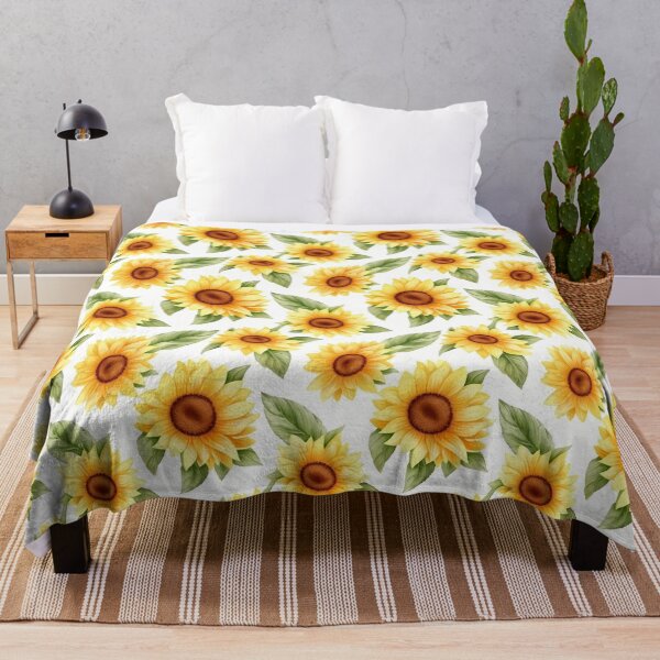 Item preview, Watercolor Sunflowers Pattern designed and sold by DreamscapePixel.