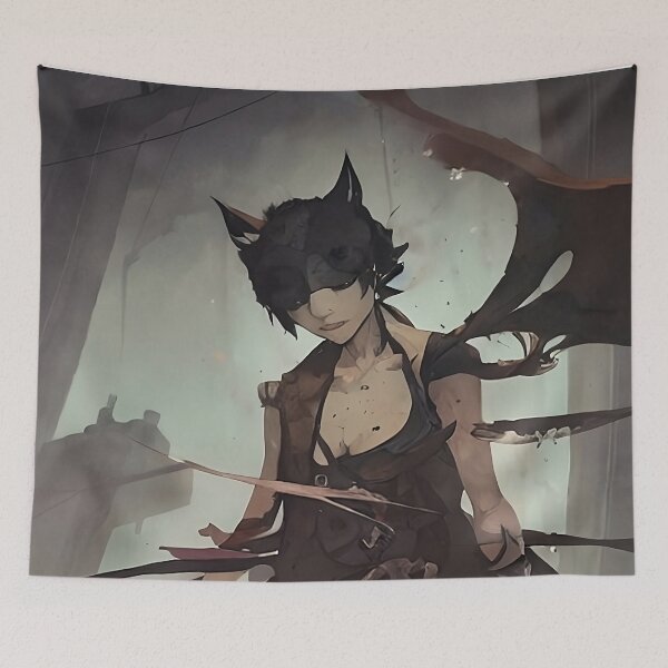 Item preview, Art series based on japanese mythology creatures #11 Nekomata designed and sold by NabyryusArt.