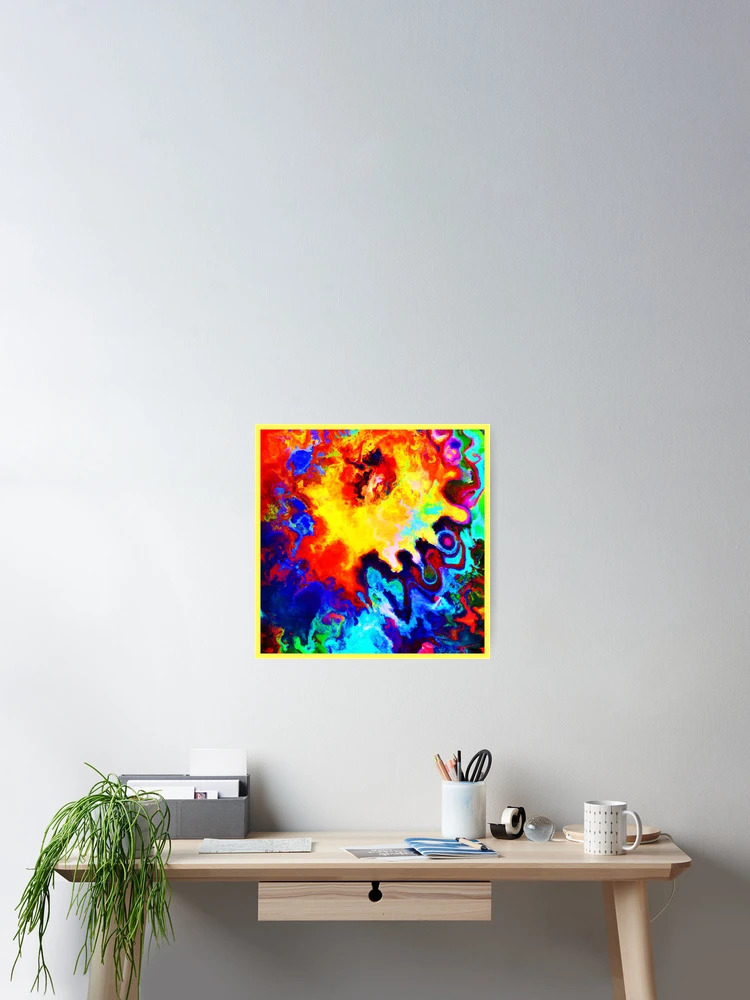 Thumbnail 2 of 3, Poster, Colorful Pattern Explosion designed and sold by Health And Fitness Posts e-Store.
