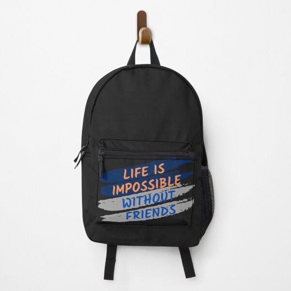 Item preview, Life Is Impossible Without Friends Creative Artwork Design | Typography Artwork by DesignbyETA designed and sold by designbyETA.