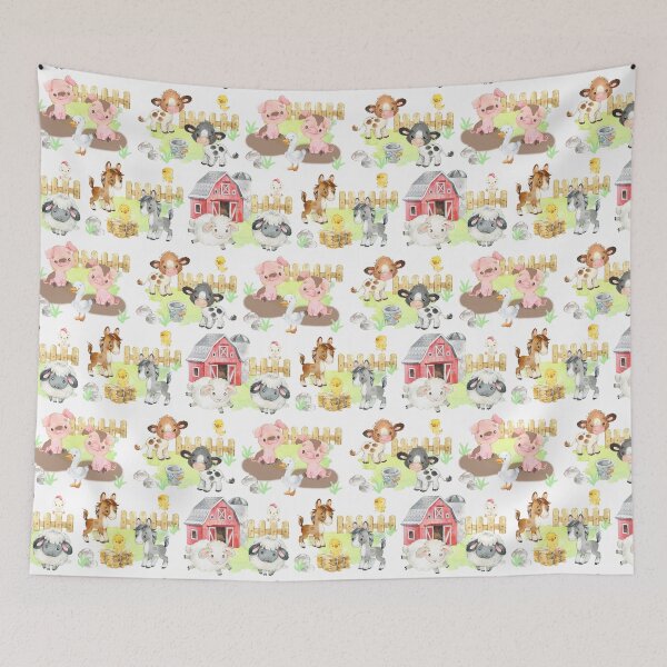 Item preview, Farm Animals Nursery Kids Room Decor designed and sold by Laura DeCamp.