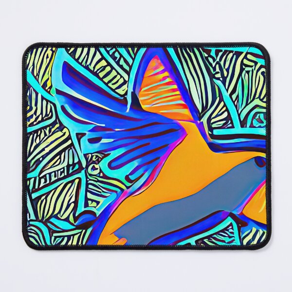 Artikelvorschau, Hummingbird, cosmic neon colorful hummingbird entworfen und verkauft von casaai.