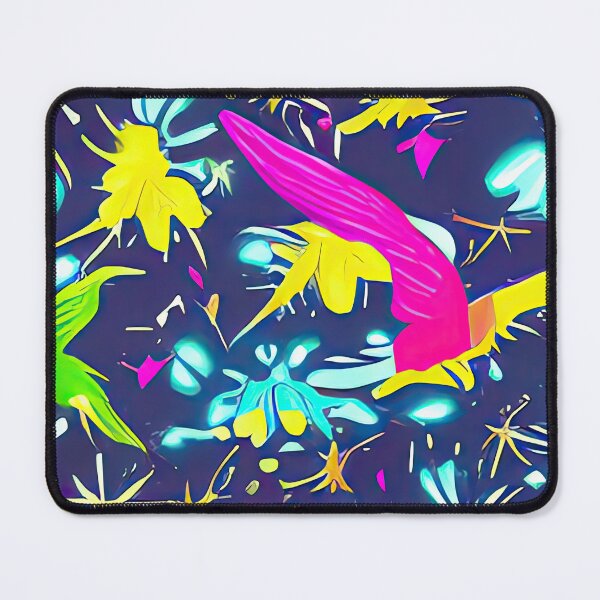Artikelvorschau, Hummingbirds, cosmic neon colorful hummingbirds entworfen und verkauft von casaai.