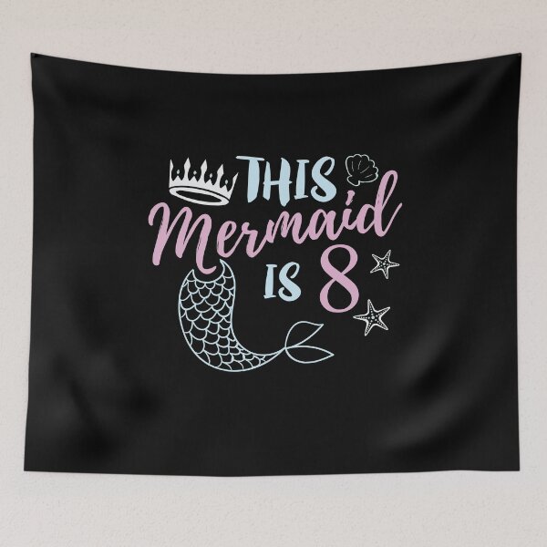 Item preview, This Mermaid Is 8 Year Old Birthday Girl  designed and sold by BUBLTEES.