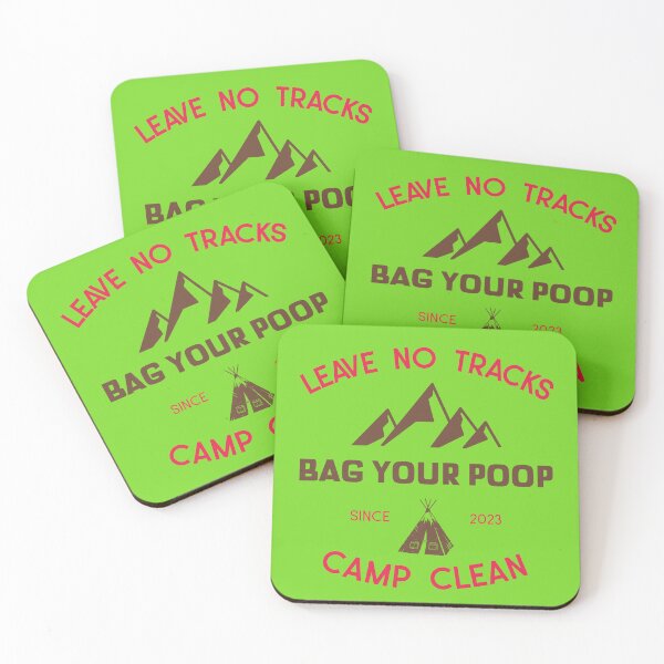 Item preview, Leave no Tracks, Camp Clean designed and sold by Battle-Dad-Tees.