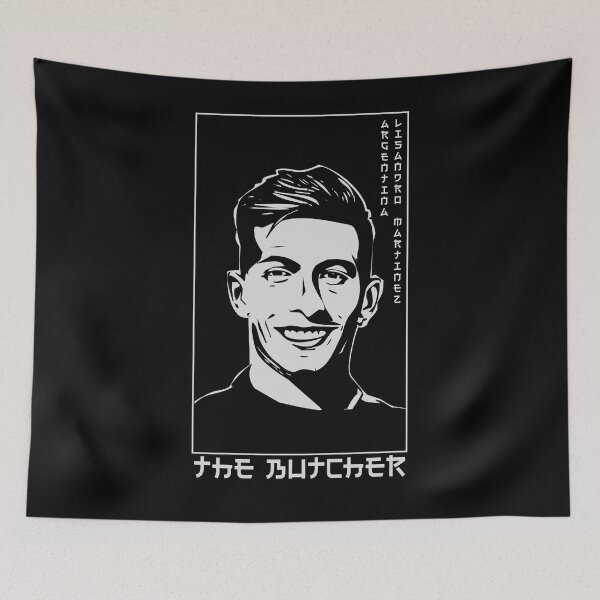 Item preview, Lisandro Martinez The Butcher Japanese Style Portrait art illustration designed and sold by 442workshop.