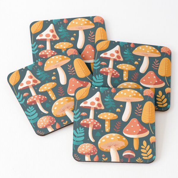 Item preview, Lovely Mushrooms Patterns designed and sold by Amir Faysal.