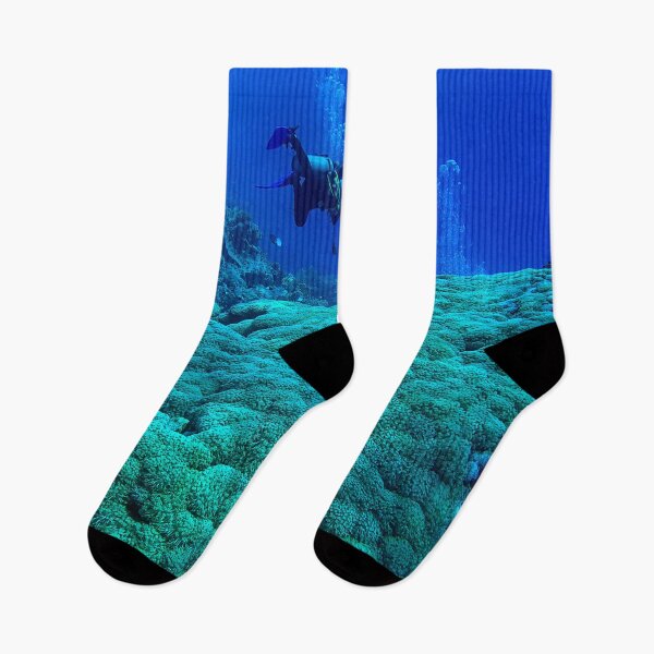 Item preview, Coral reef and scuba diver designed and sold by likbatonboot.