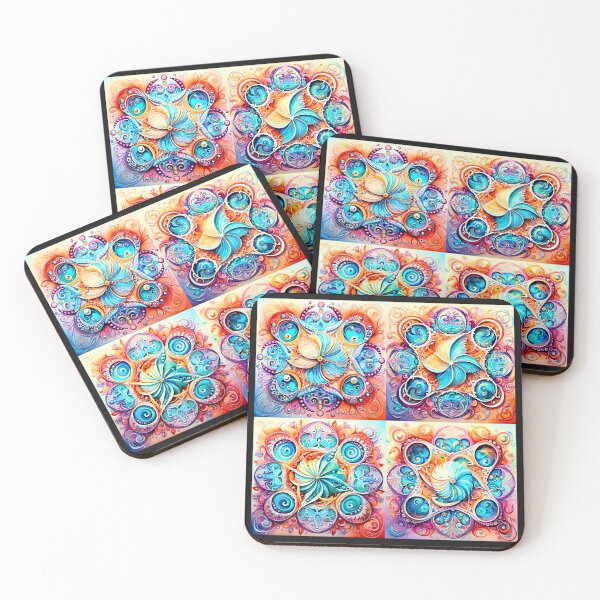 Item preview, Colorful and vibrant mandala art pattern designed and sold by Earth Nature Creations.