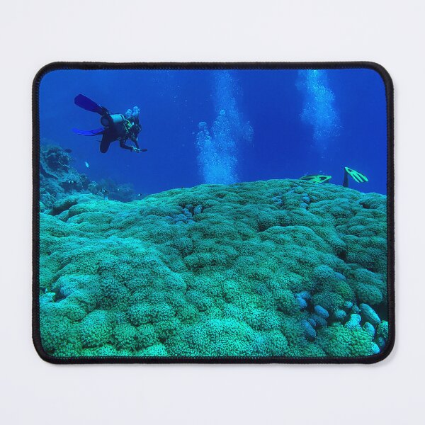 Item preview, Coral reef and scuba diver designed and sold by likbatonboot.