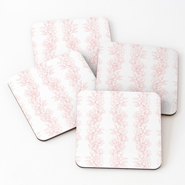Item preview, seamless red flowers designed and sold by ArtfulJunctions.