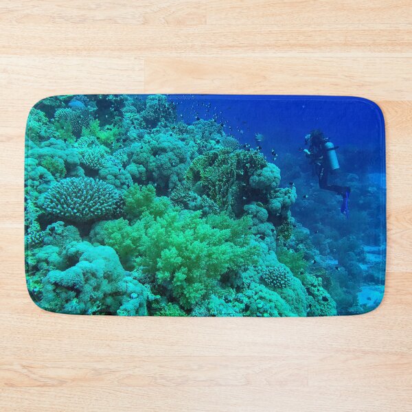 Item preview, Coral reef and scuba diver designed and sold by likbatonboot.