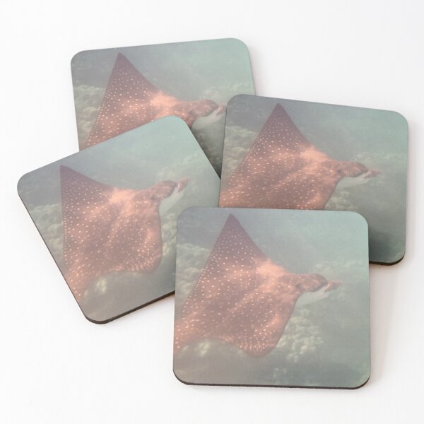 Item preview, Spotted eagle ray above coral designed and sold by Nature Photography by Wendi Gordon.