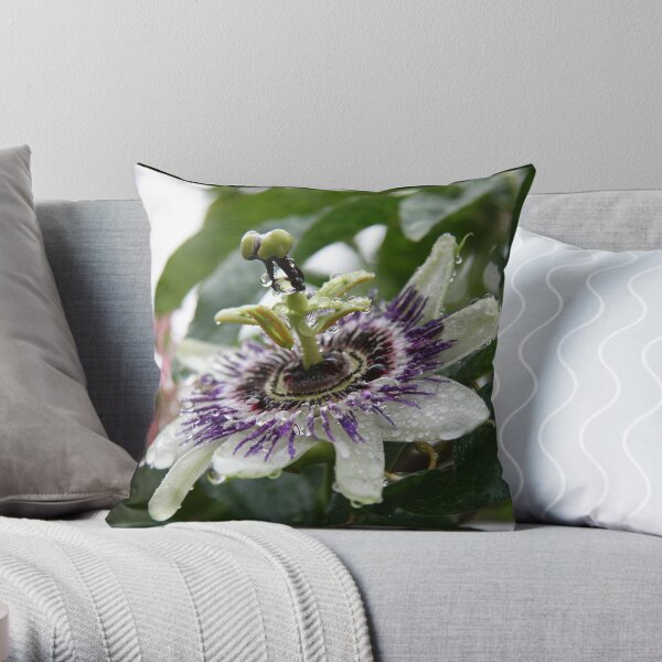Love is Passion - Flower Throw Pillow