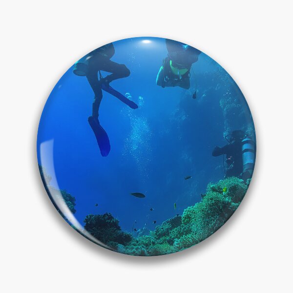 Item preview, Coral reef and scuba divers designed and sold by likbatonboot.