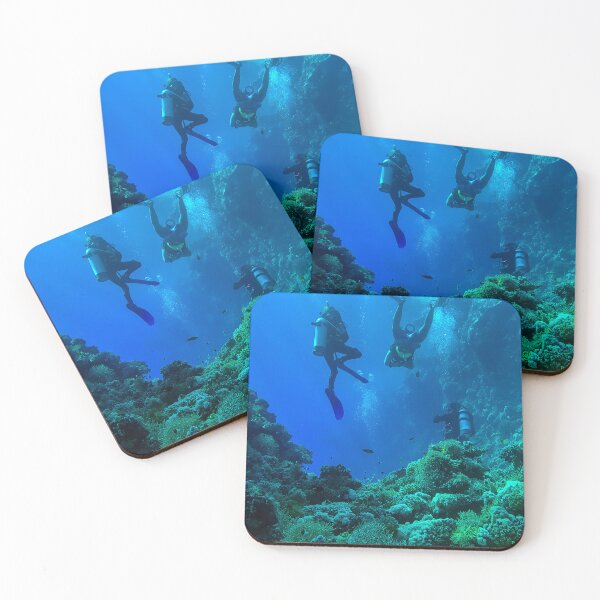 Item preview, Coral reef and scuba divers designed and sold by likbatonboot.