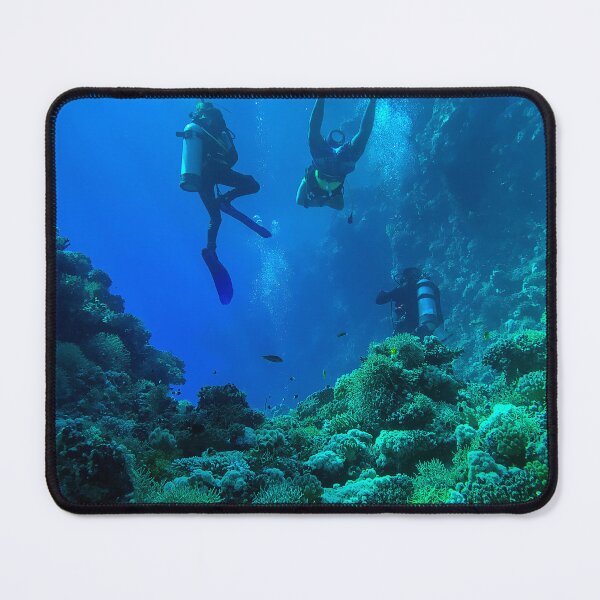 Item preview, Coral reef and scuba divers designed and sold by likbatonboot.