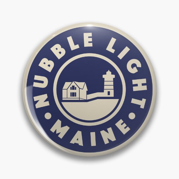 Item preview, Nubble Light - Maine Circle (Blue) designed and sold by deadmansupplyco.