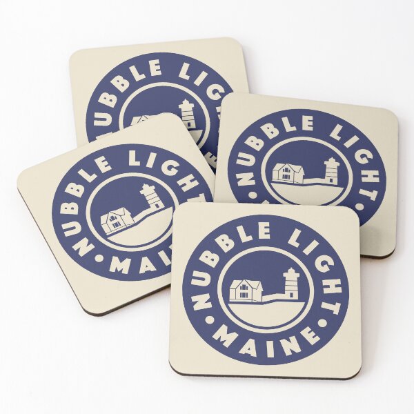 Item preview, Nubble Light - Maine Circle (Blue) designed and sold by deadmansupplyco.