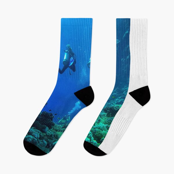 Item preview, Coral reef and scuba divers designed and sold by likbatonboot.