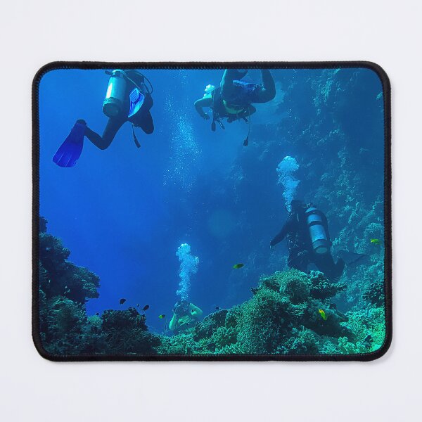 Item preview, Coral reef and scuba divers designed and sold by likbatonboot.