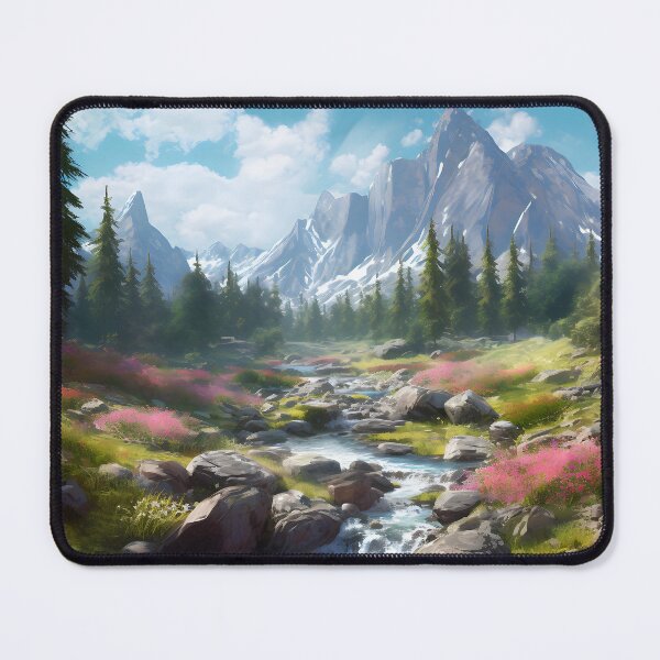 Item preview, Natural Ecstasy: Enchanting Panoramic View of Mountains, Streams and Trees in a Magical World designed and sold by InsaneLEDP.