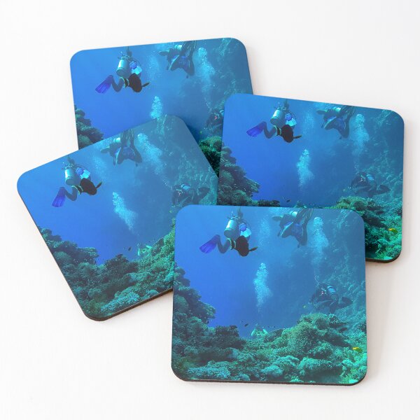 Item preview, Coral reef and scuba divers designed and sold by likbatonboot.