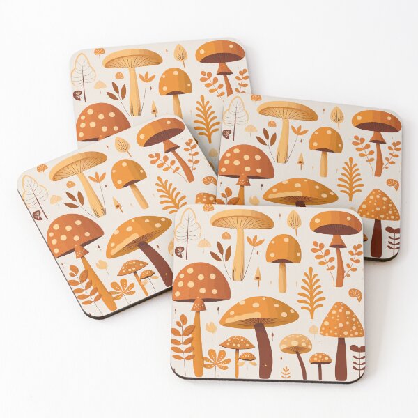 Item preview, Lovely Mushrooms Patterns designed and sold by Amir Faysal.