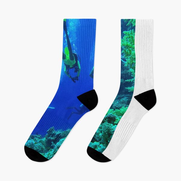 Item preview, Coral reef and scuba divers designed and sold by likbatonboot.