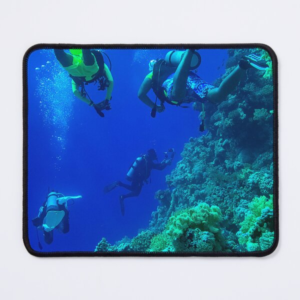 Item preview, Coral reef and scuba divers designed and sold by likbatonboot.
