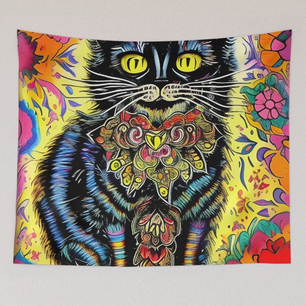 Item preview, Vintage Louis Wain Style Cat designed and sold by PC-artist.