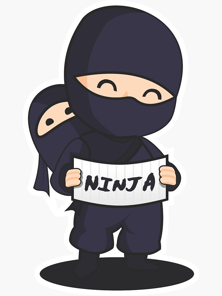 "ninja" Sticker by BetterGates Redbubble