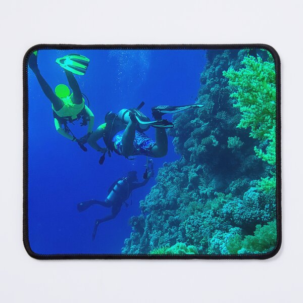 Item preview, Coral reef and scuba divers designed and sold by likbatonboot.