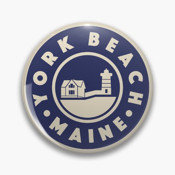 Item preview, York Beach - Maine Circle (Blue) designed and sold by deadmansupplyco.