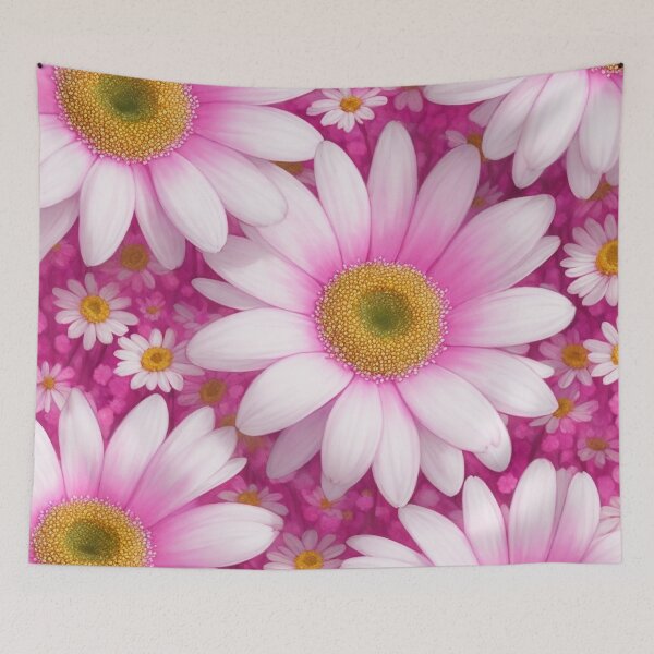Item preview, Floral  Seamless Pattern Pink Daisy 2023 designed and sold by alaasobhi.