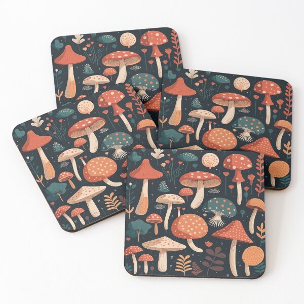 Item preview, Lovely Mushrooms Patterns designed and sold by Amir Faysal.