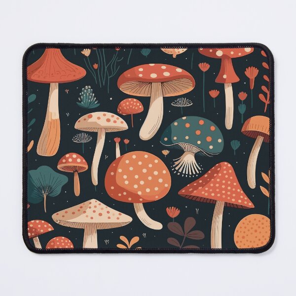 Item preview, Lovely Mushrooms Patterns designed and sold by Amir Faysal.