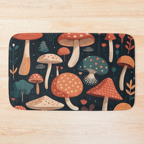 Item preview, Lovely Mushrooms Patterns designed and sold by Amir Faysal.