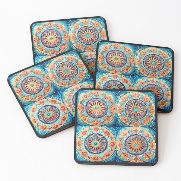 Item preview, Colorful and vibrant mandala art pattern designed and sold by Earth Nature Creations.